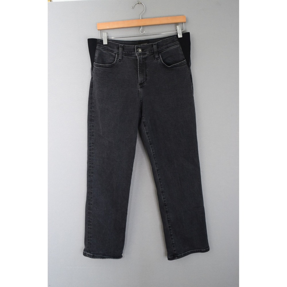 Favorite Daughter The Otto Mama 28 Black Maternity Boyfriend Ankle Jeans Women